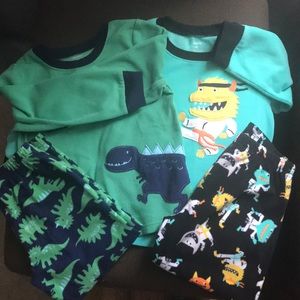 Carters Fleece PJs 🦕🦖🦕🦖 DINO BUNDLE 🦖🦕🦖🦕